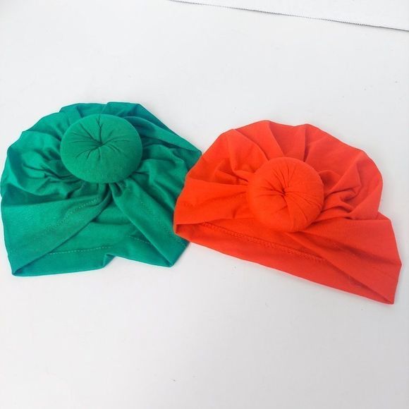 New Adorable Baby Turban Hat Soft and Stretchy Christmas Colors - Picture 1 of 4